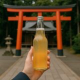 「神社で飲むジンジャエール」
